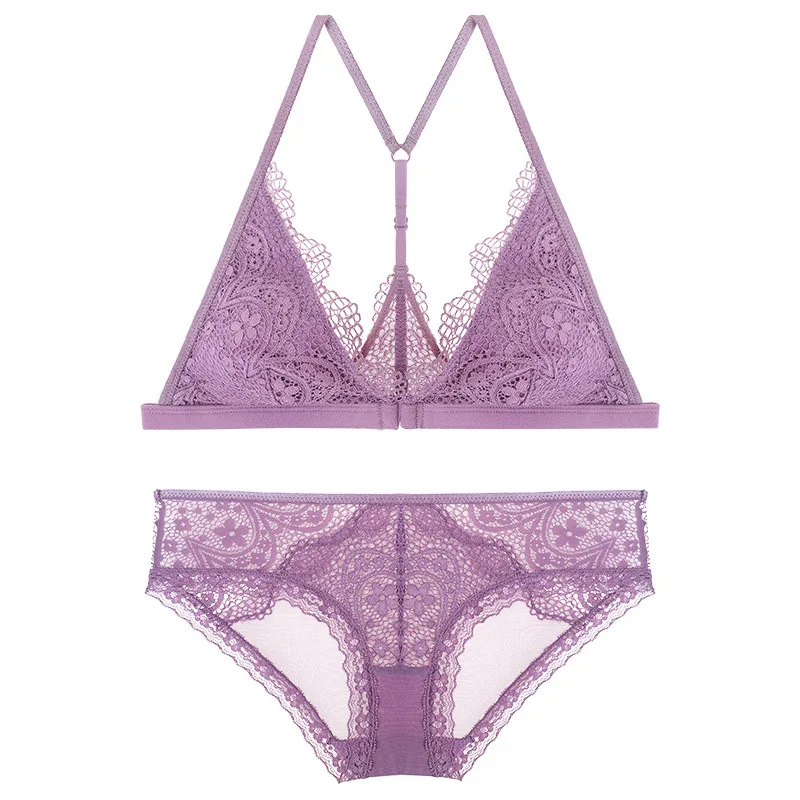 

Before the new triangle cup without rims thin one sexy bra clasp lace bra Y type back clients