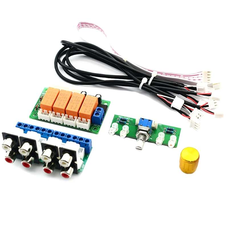 Релейный 4-полосный o входной сигнал Селекторное переключение RCA входная плата