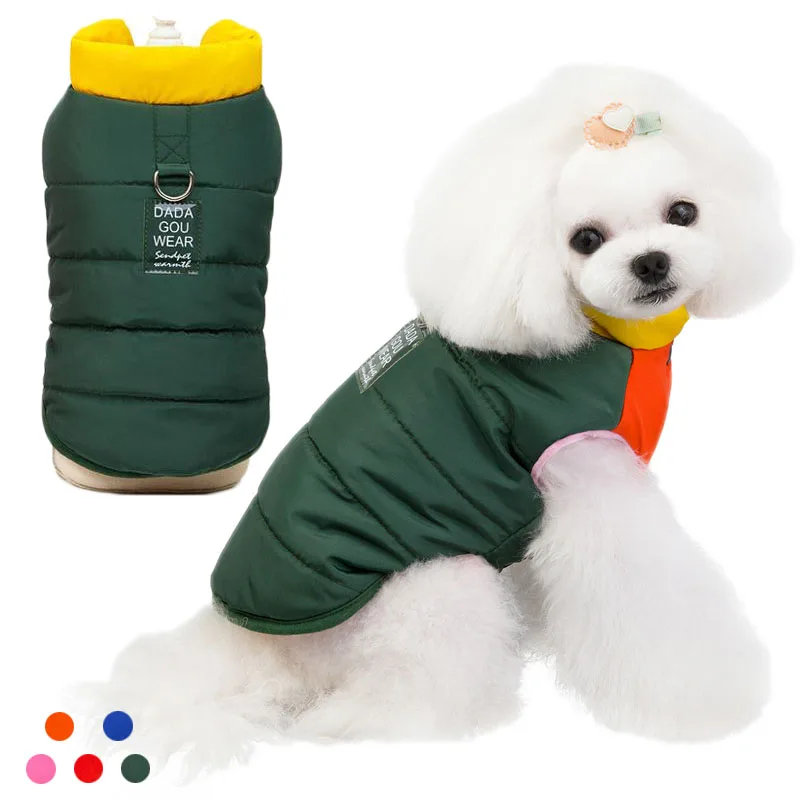 

Warm Blank Puppy Clothes Winter Pet Padded Vest Coat Jacket For Small Dog Bichon Chihuahua Corgi Puppy Cat Clothing Dogs Outfits