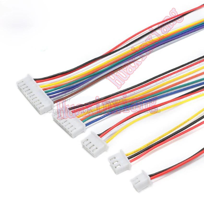 

100pcs/Lot XH2.54 Wire harness Cable Single head electronic line 2P/3P/4P/5P/6P/7P/8P/9P/10P 10CM