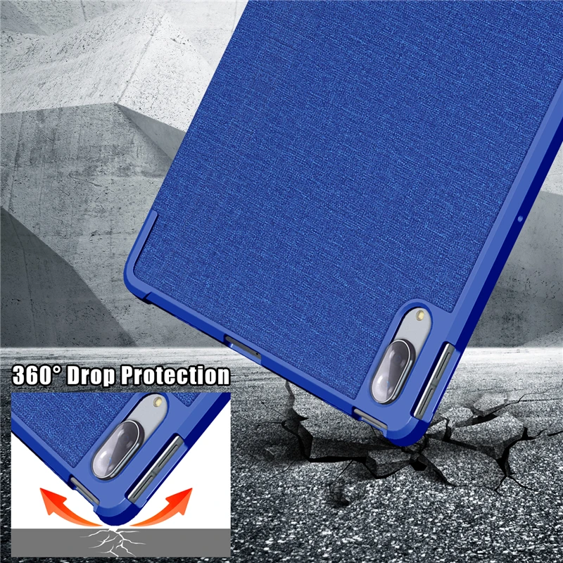 

For Samsung Galaxy Tab P11 Pro Case 11.5 inch 2020 TB-J706F TB-J706L Case Fabric Soft Magnetic Flip Stand Protector Tablet