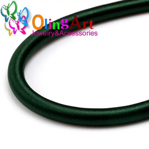 KX 46cm 5mm PT13 5 мм 46 см мягкий искусственный шелк различные материалы/несколько цветов шнур полые резиновые DIY ожерелье браслет ювелирных изделий - Цвет: KX 46cm 5mm PT13