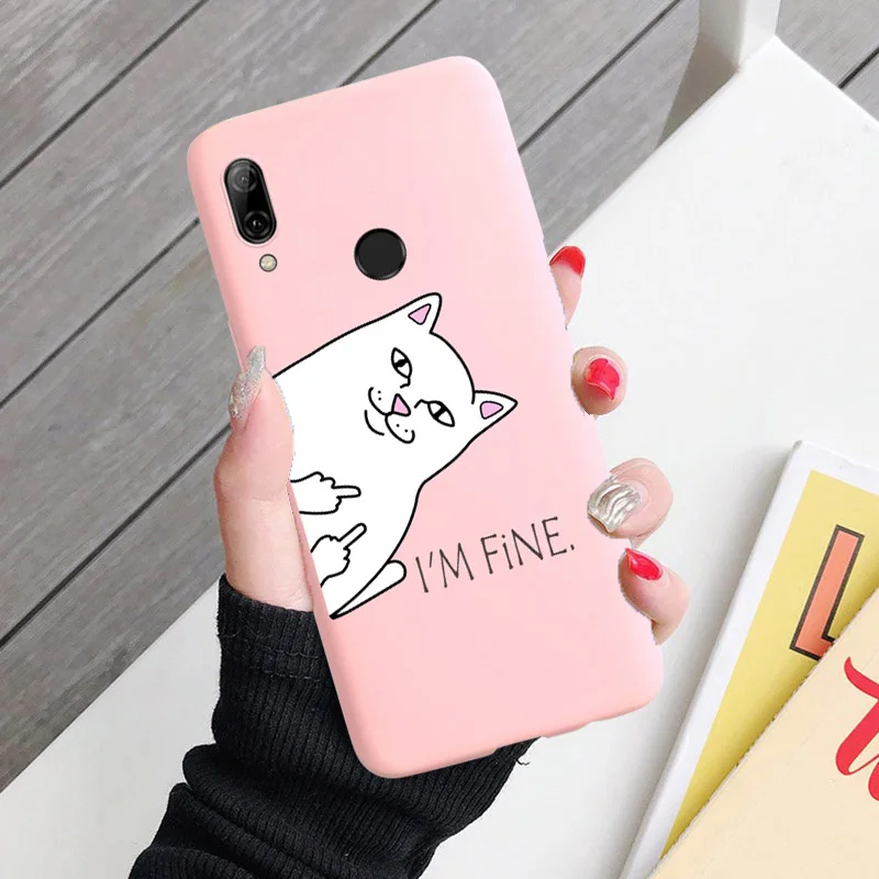 Для Huawei P8 P9 P10 P20 Lite Plus P30 Pro 2017 P Smart 2019 чехол с забавным котом мягкий для Mate 8 9 10 20 X |
