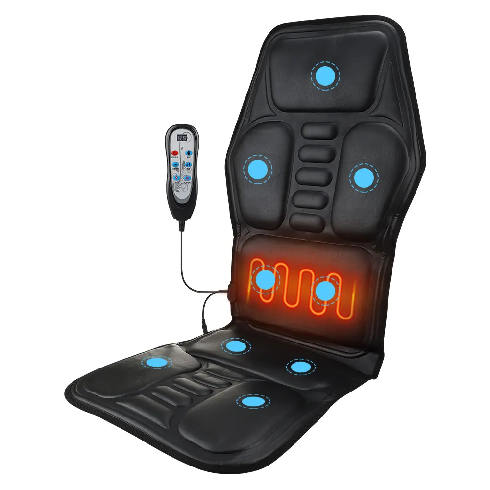 Economici Riscaldamento Elettrico Vibrante Schienale Massaggiatore Cuscino Sedia Home Office Auto Collo Lombare Vita Materasso Pad Massaggiatore Cervicale