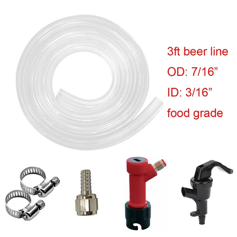 Пивная линия со штифтовым замком в сборе кран для пикника с пивной линией 3 фута