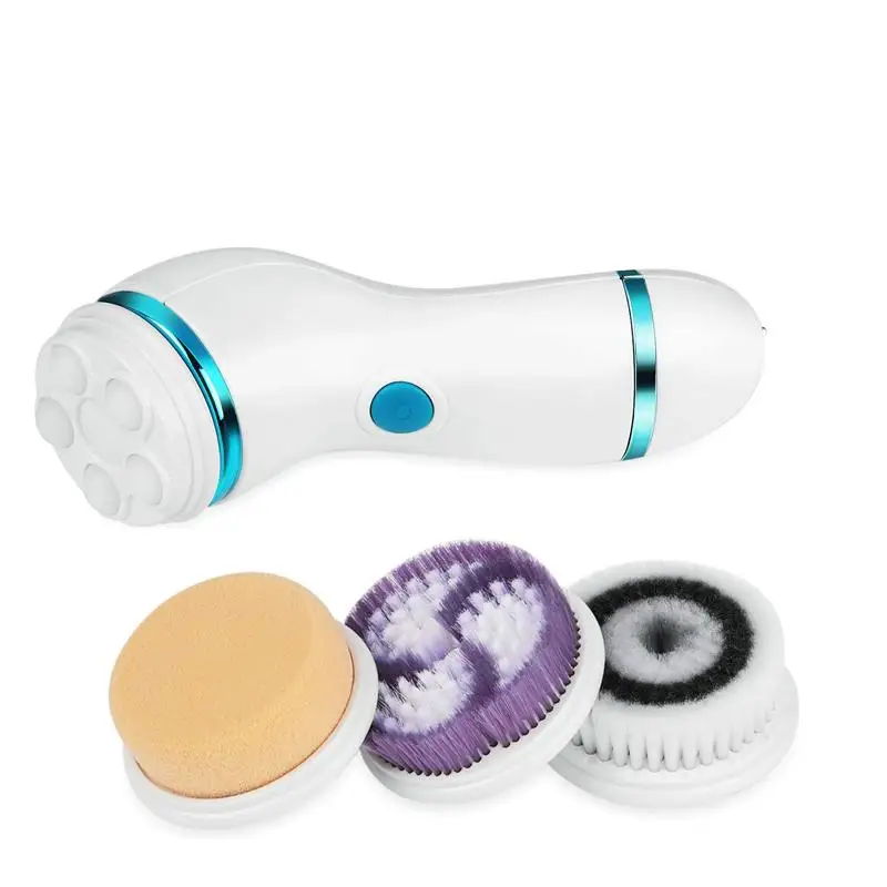 Многофункциональная Очищающая щетка для лица 4 в 1 электрическая портативная