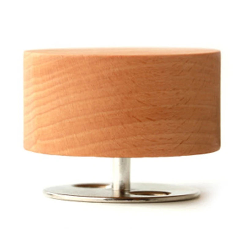 

Clockwork Rotation Round Base Musical Boxes Wooden Music Box Wood Crafts Retro Birthday Gift Vintage