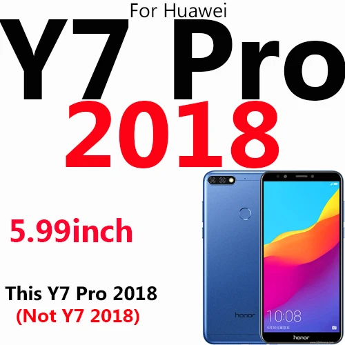 Y7 Pro 2018 Чехол-портмоне из кожи с откидной Чехол для Huawei P Smart Z рlus Honor 10 7X 7A 7C 8 9 P8 P9 lite P30 P20 P10 Y5 Y6 Prime Y7 - Цвет: Y7 Pro 2018