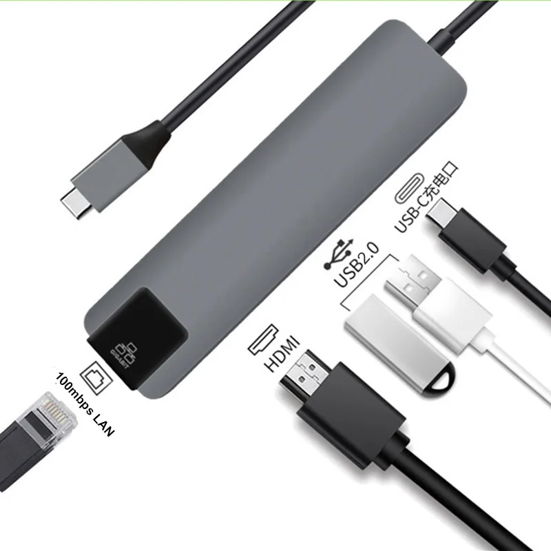 Тип C Usb концентратор с Питание USB док станция для сплиттер Совместимость MacBook/Pro/Air