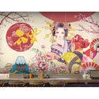 Обои для японских суши укиё-э, японская певица, фотообои для магазина