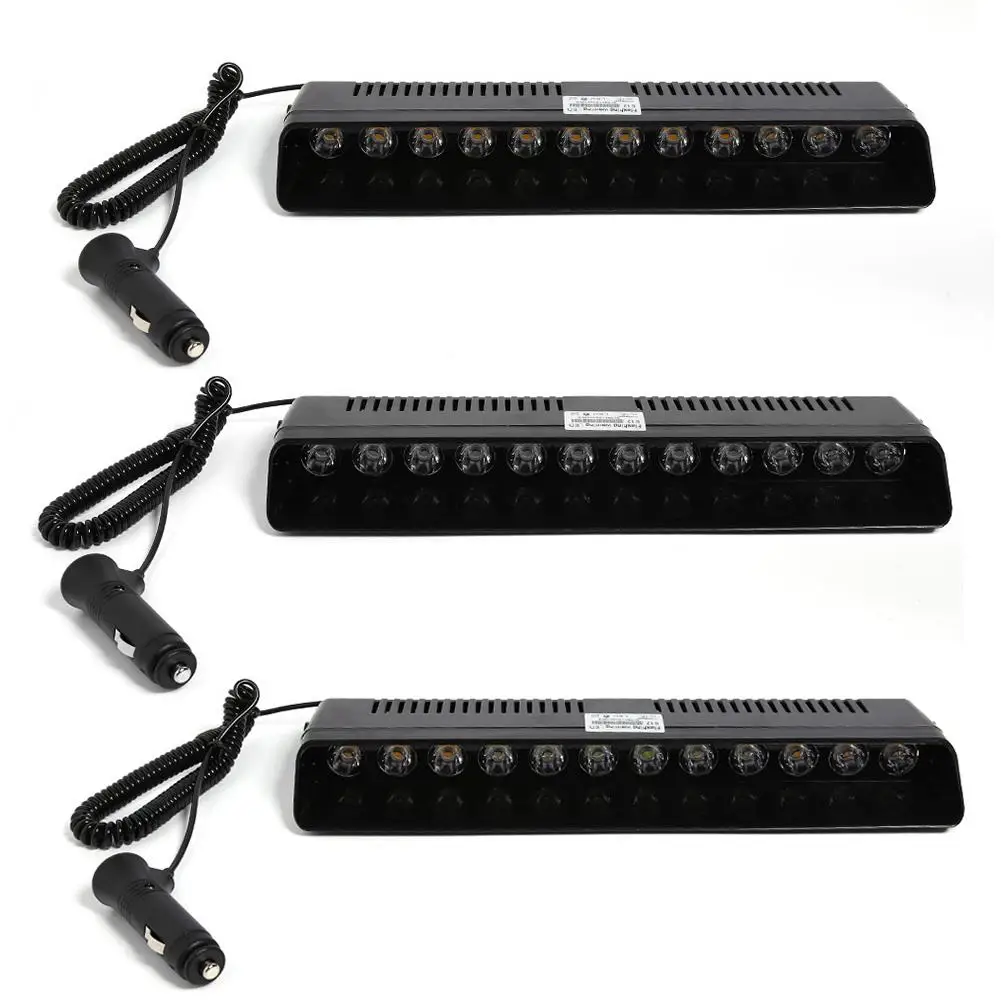 

LED Car Windscreen Strobe Light Suction Cup Emergency Flash Signal Warning Lamp PC Material Suitable for All Vehicles
