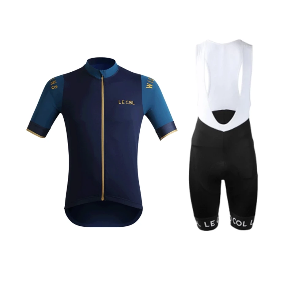 LECOL Трикотажный костюм с коротким рукавом для велоспорта шорты комбинезон