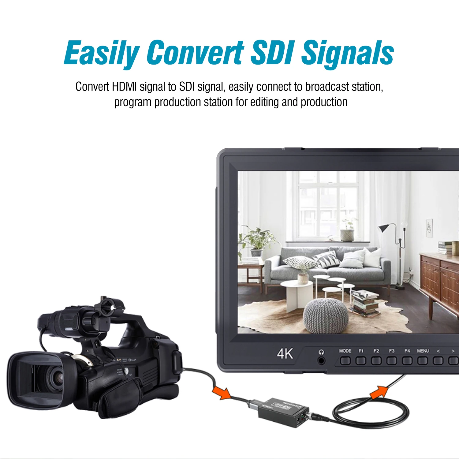 HDMI + IR OVER single 75 OHM rg-6u Коаксиальный удлинитель кабеля ресивер BNC передача видео в SDI