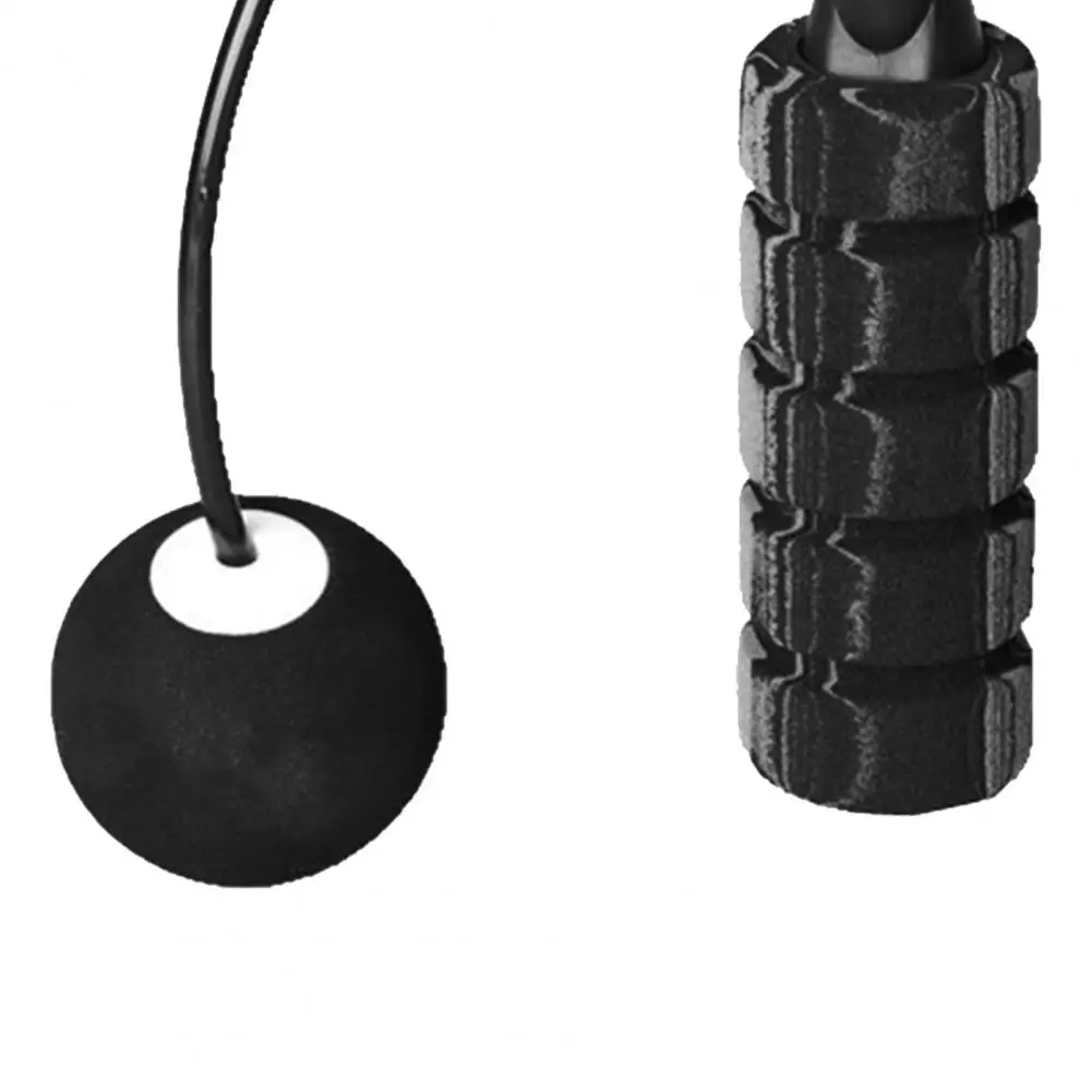 

1 Pair Cordless Jump Rope Safety Reusable Gradient Black Grey B Bearing Big Ball Skipping Rope for Training