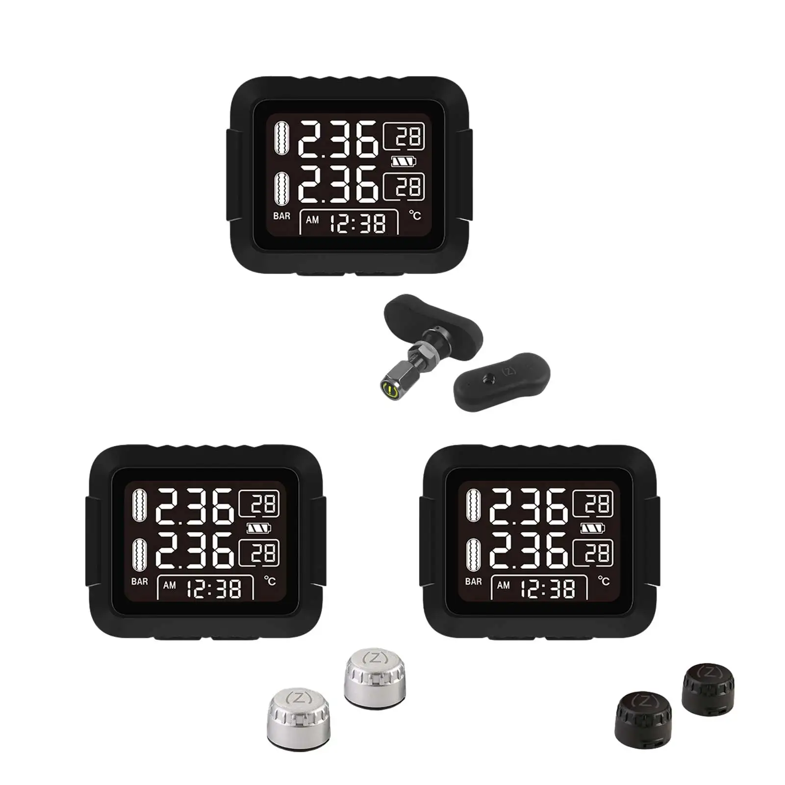 Система контроля давления в шинах M3K TPMS беспроводная система с ЖК дисплеем