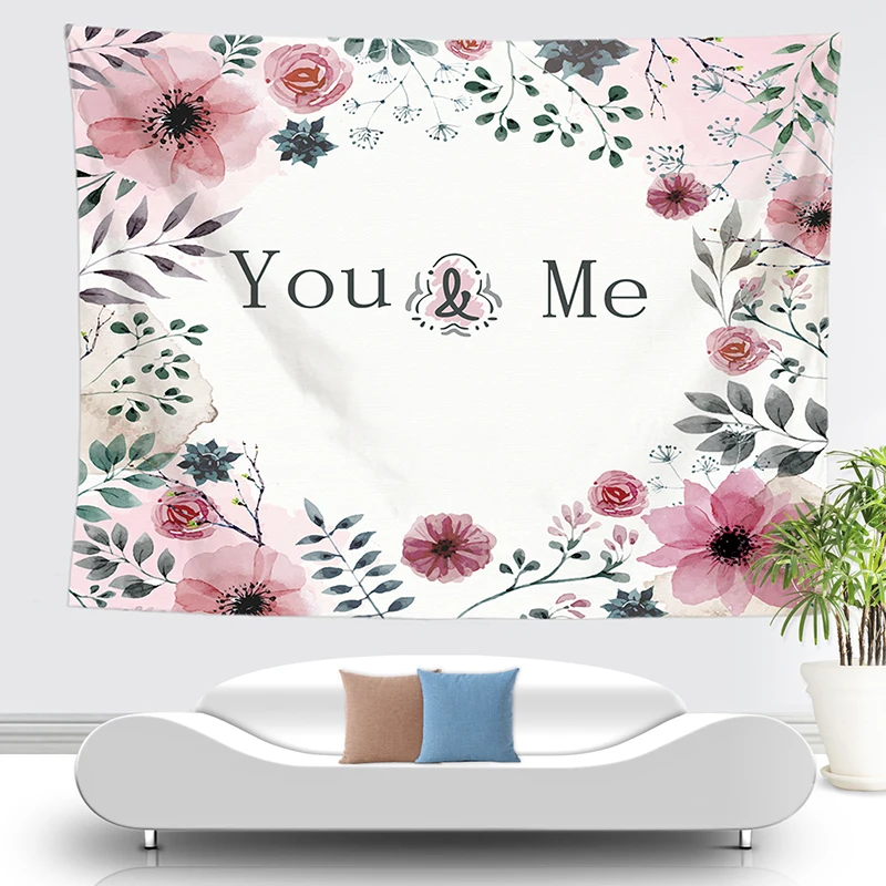 Цветок гобелен стены тканевое одеяло Горячая продажа Ткань Гобелен богемный doeken
