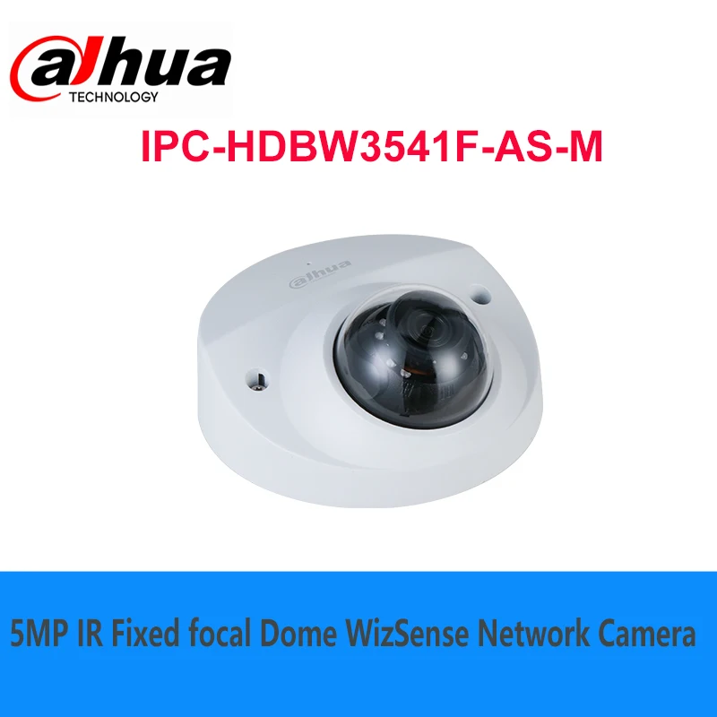 

Dahua hot sale 5MP IR Fixed focal Dome WizSense Network Camera IPC-HDBW3541F-AS-M