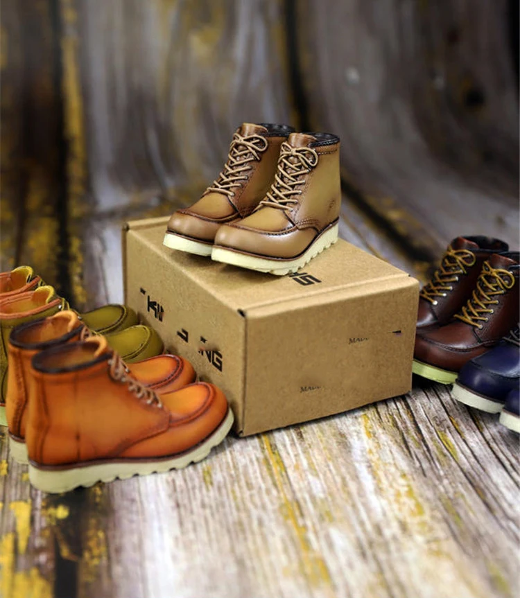 Модель мужской локомотивной обуви SK005 в стиле ретро с высоким верхом модель