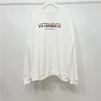 vetements rainbow logo sweatshirt men women 11 high quality think differently letters printing vetements hoodie vtm