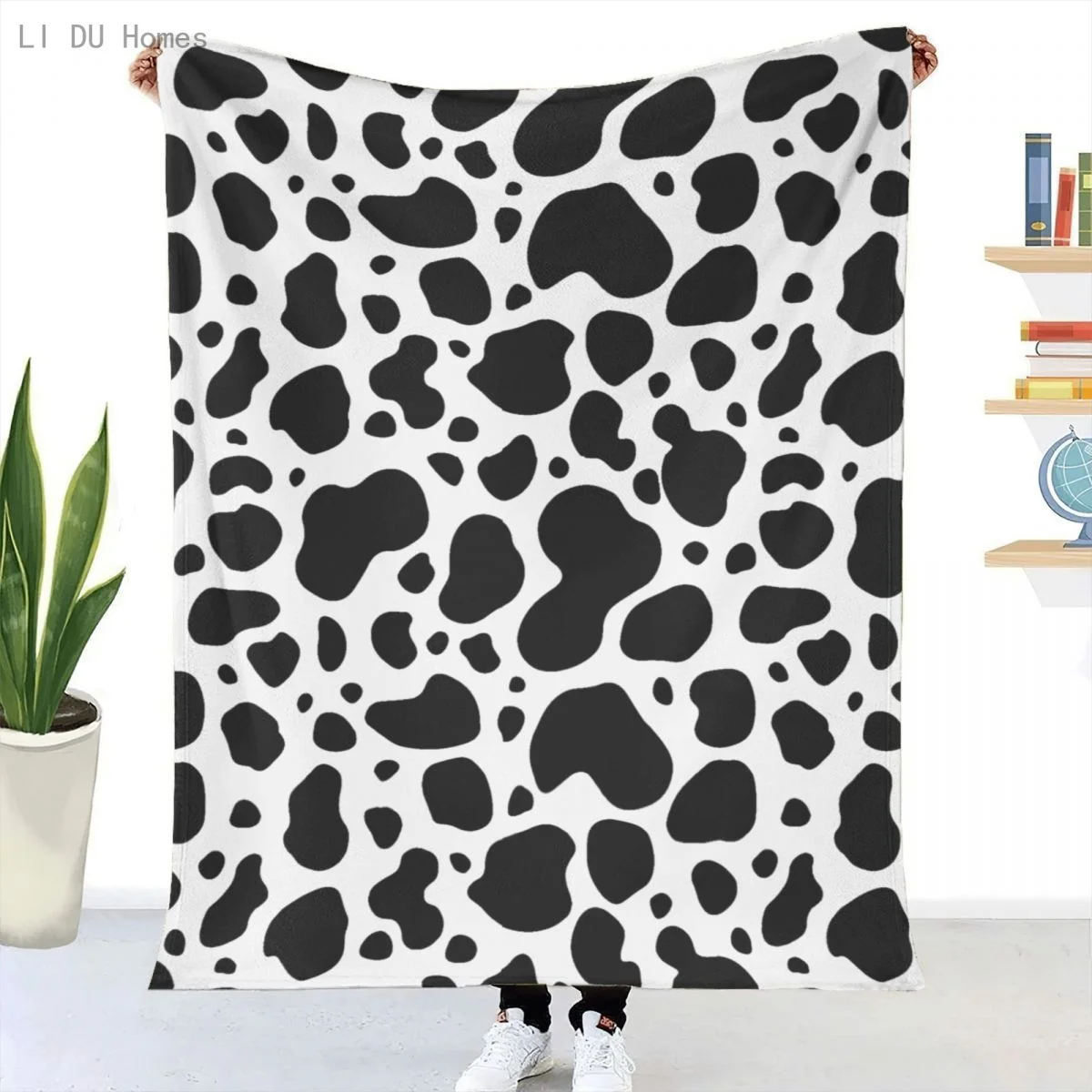 

Leopard Milk Spots Blanket Plaid Flannel Throw Printed Quilts Keep Warm Sofa Bedroom Sherpa Blankets Family Bed Bedding