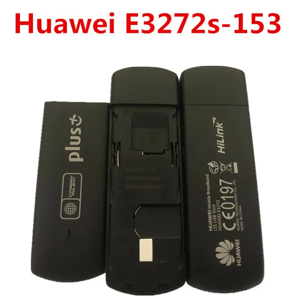 Unlocked Huawei E3272s-153 150Mbps LTE USB Dongle 4G Datacard With Sim Card Slot 4G Modem Stick with 2Pcs Antenna images - 6