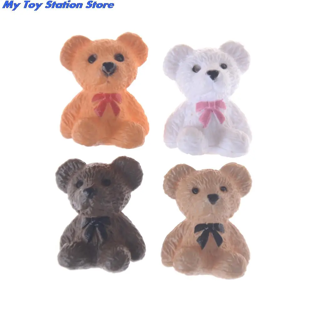 2 шт. 4 цвета миниатюрный кукольный домик в масштабе 1:12 маленький сидячий медведь