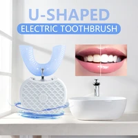 360 degrees automatic sonic adult electric toothbrush u shaped mouth lazy toothbrush braces waterproof personal care appliances