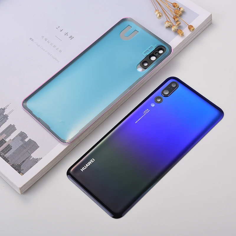 Крышка батарейного отсека P20Pro для Huawei P20 Pro задний корпус стекло ремонт задняя