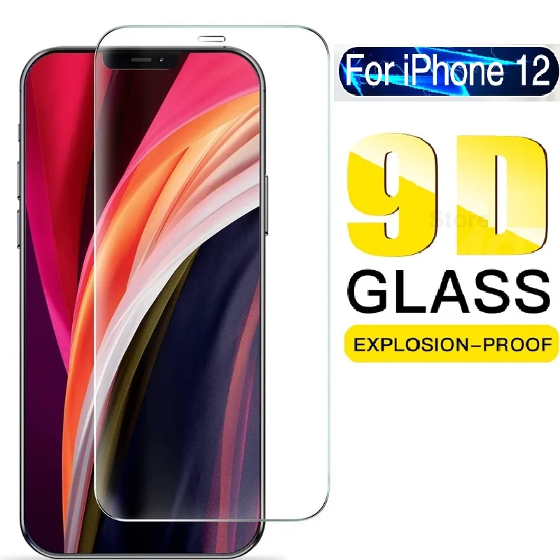 

Защитное стекло для iPhone 11 12 Mini Pro Max, защита экрана, закаленное стекло для iPhone 6 S 7 8 Plus X XR XS Max, стекло