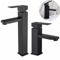 new square black bathroom faucet stainless steel basin mixer bathroom accessories tap bathroom sink basin mixer tap hardware