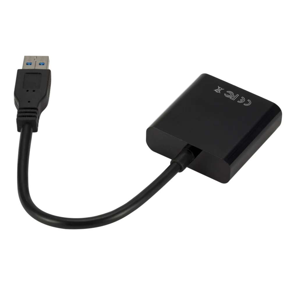 Адаптер USB 2 0/3 0 на VGA внешняя видеокарта мультипреобразователь дисплея для Win 7/8/10