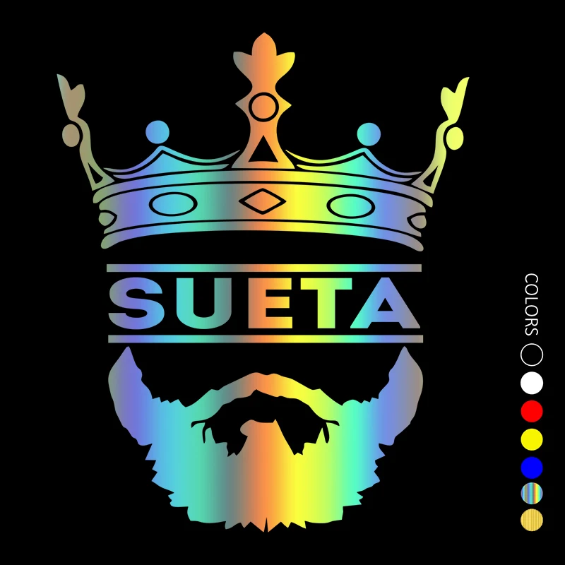 

Автомобильная наклейка DS151 BORODA SUETA, автомобильная наклейка, водонепроницаемая наклейка s на автомобиль, бампер, заднее окно, виниловая высеч...