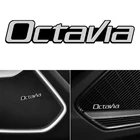 4 шт. подходит для skoda octavia 2008 2010-2020 сплав Стикеры автомобильный стерео Стикеры s автомобильные аксессуары