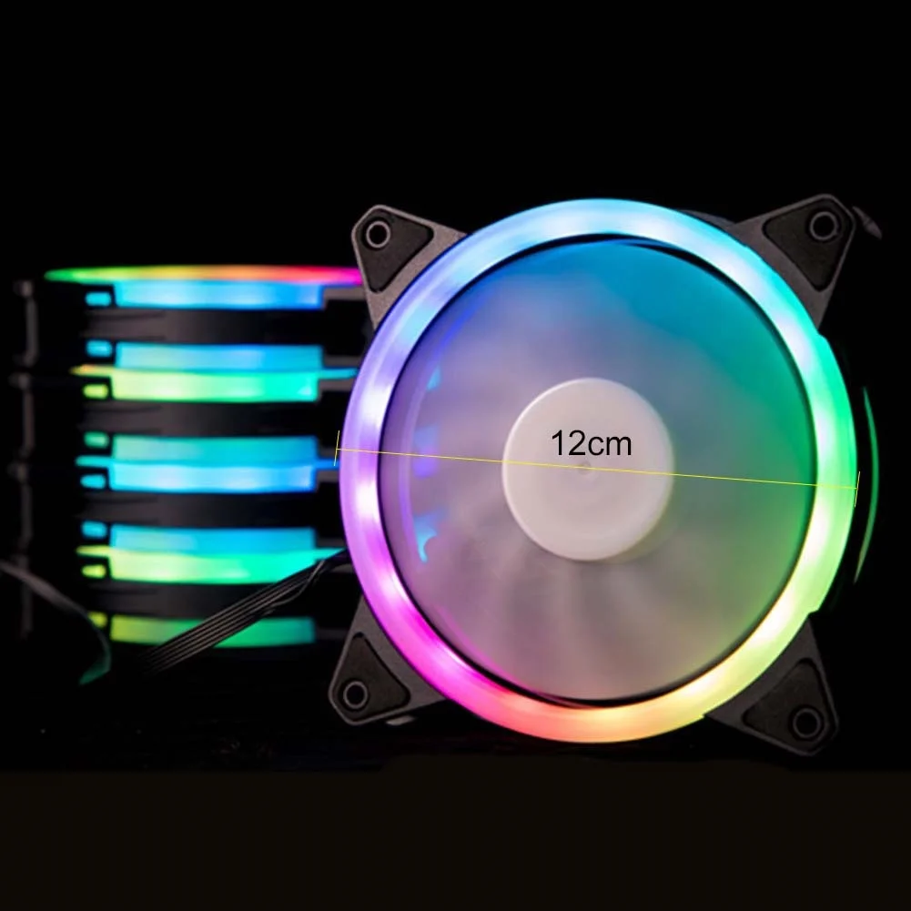 Rgb вентилятор 120 мм 6 контактов с пультом ДУ|Кулеры и системы охлаждения