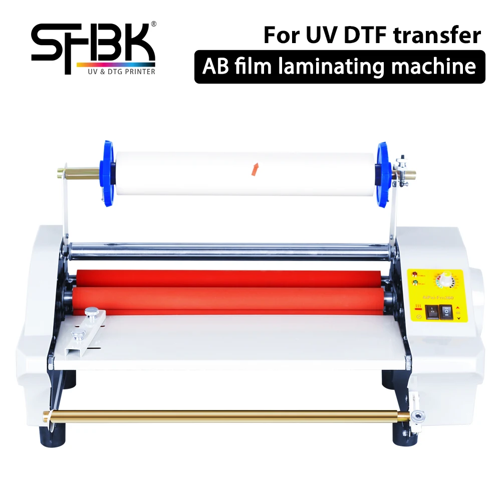 

A3 A4 UV DTF Laminating Machine Automatic Cover A film to B film Fit For Printing Logo AB roll film lamination transfer sticker