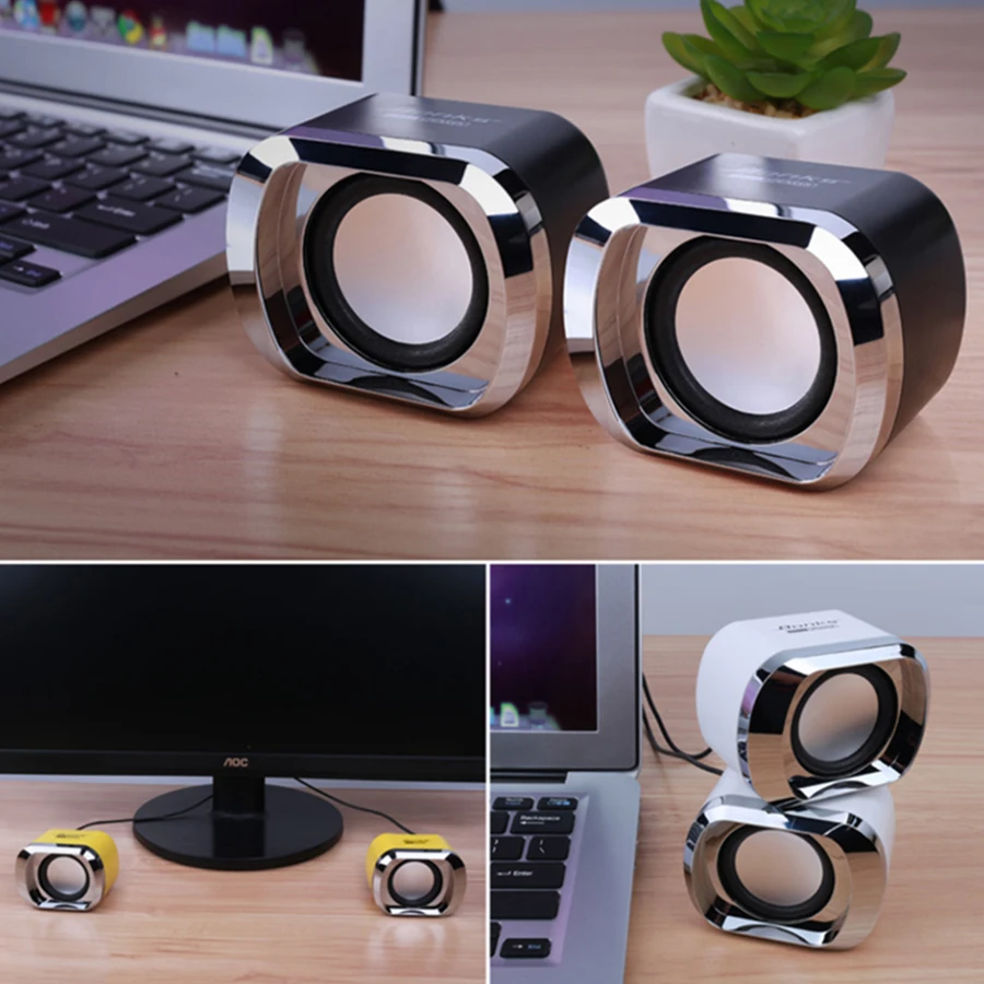 DX12 мини Портативный USB 2 0 сабвуфер маленький Динамик компьютер громкий с 3 5 мм