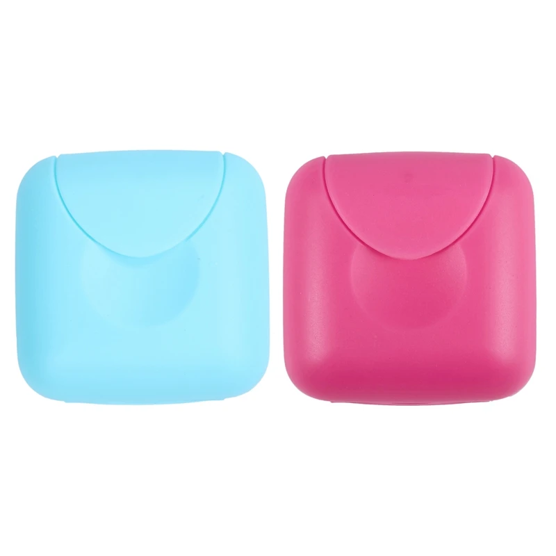 2 шт. Пластик путешествия Пеший Туризм Мини мыльница коробка держатель Чехол