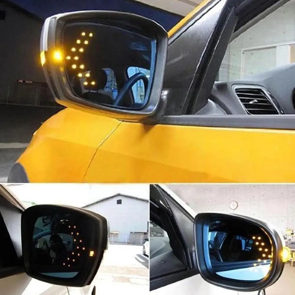 

New 2pcs Car Five Colors Led Turn Signals Panel 14 Accessories Light Automotive Turning Smd Car Creativity 12v Sty D9p2