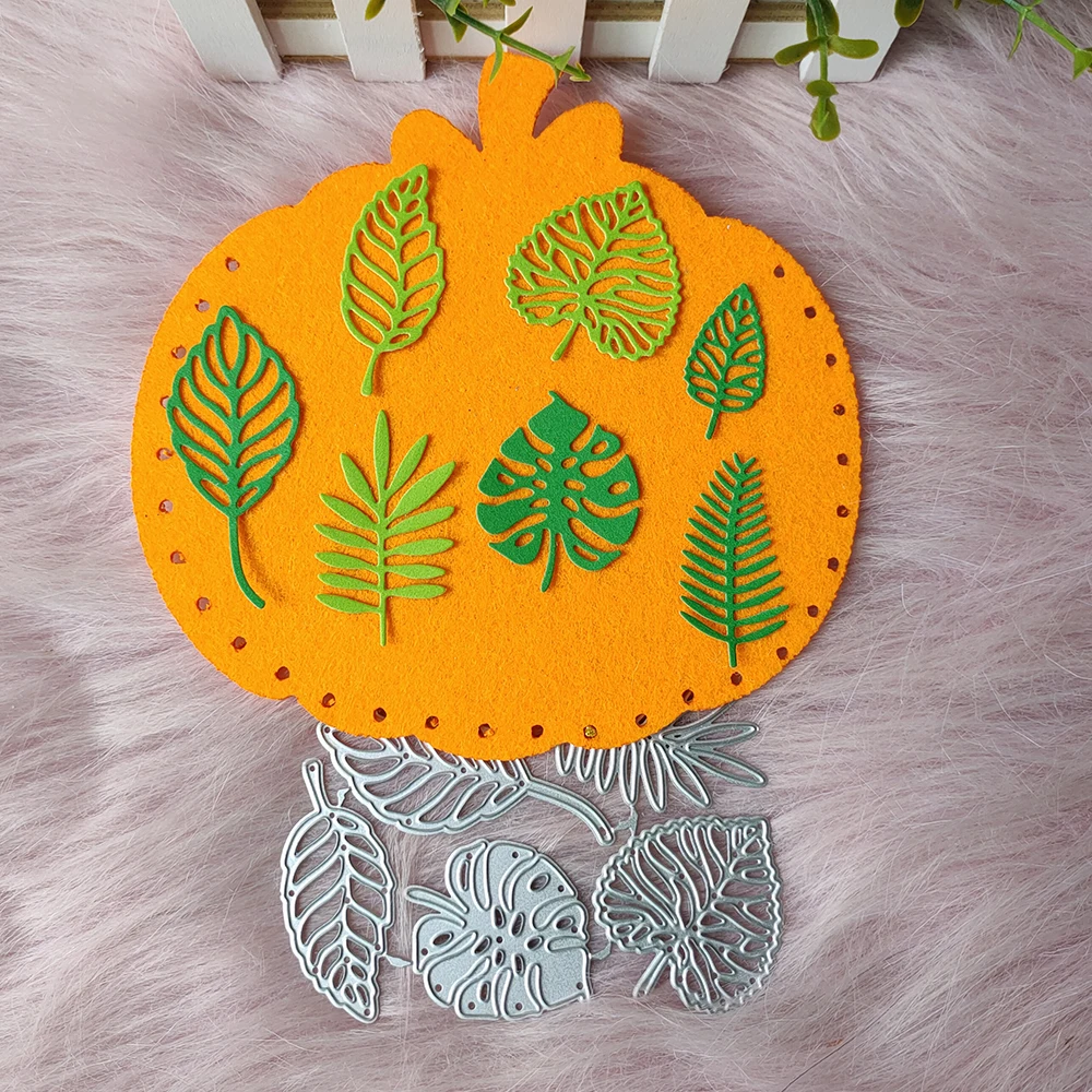 

New 7 leaves metal cutting die mould scrapbook decoration embossed photo album decoration card making DIY handicrafts