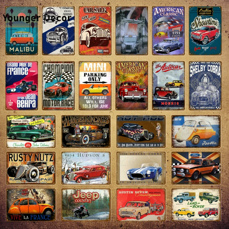 Американский Классический Route 66 автомобиль металлические знаки ржавый Nutz Декор Чемпион Двигатель гонки плакат Паб Бар Винтаж железная пластина YI-081