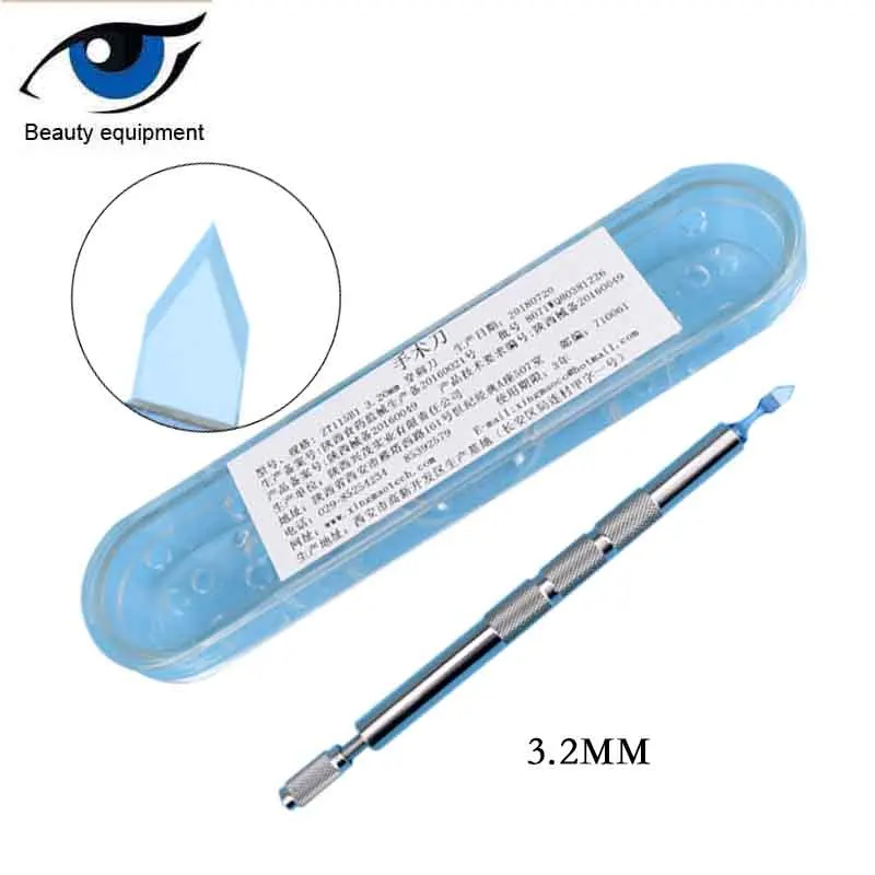 Новые сапфировые лезвия нож головка офтальмологический Глаз Хирургический