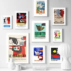 Французский Le Corbusier, Марсель, Лион, рисунок на стене, изображение на холсте, скандинавские постеры и принты, настенные картины для декора гостиной
