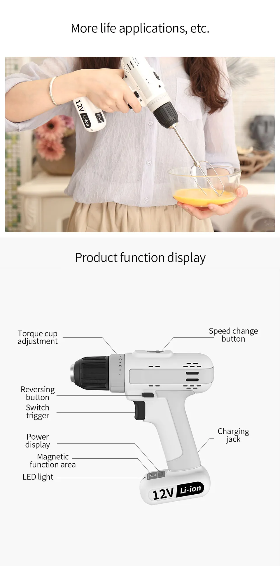 Xiaomi Mijia литиевые аккумуляторные буровые инструменты удобные умные многоцелевые 25нм с высоким крутящим моментом Портативные Магнитные 12 В