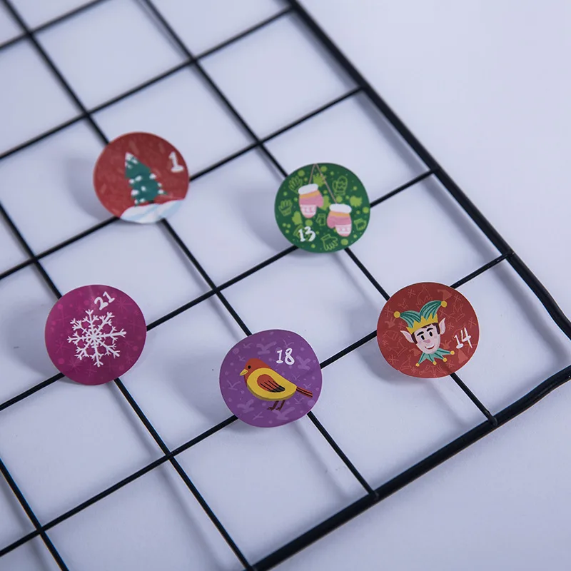 

Cute Cartoon Number Christmas Seal Labels Stickers For DIY Gift Baking Package Envelope Stationery Christmas Decoration 120pcs