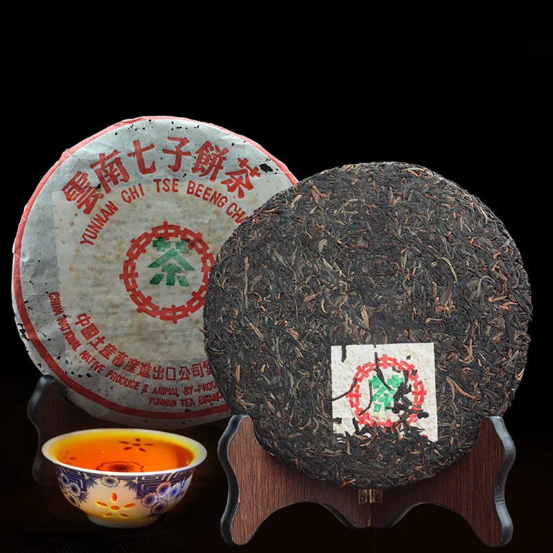 

Made in 2003 357g China Yunnan Oldest Raw Puer Tea Down Three High Clear Fire Detoxification Beauty For Lost Weight Green Food