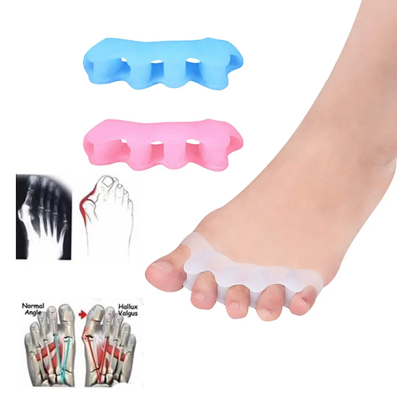 

1 Pair Silicone Bunion Corrector Toe Spacer Separator Straightener Spreader Bunion Pain Relief Toe Separator Orthopedic Shoes