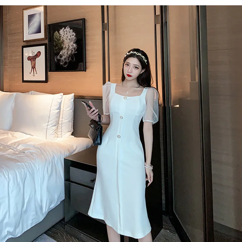 ZB4445 2020 новое летнее женское Модное Элегантное темпераментное платье на