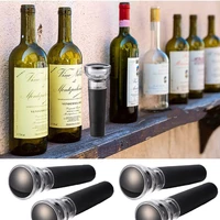 4 pcs vacuum wine stoppers wine air remover pump vacuum stoppers silicone wine bottle stoppers wine sealer caps for wine lover