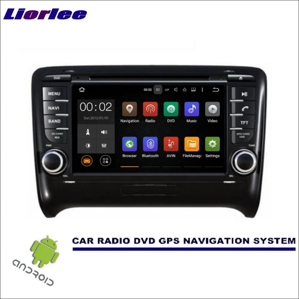 Liorlee Wince/Android Автомобильная Мультимедийная навигационная система для Audi TT TTS 2006 2012