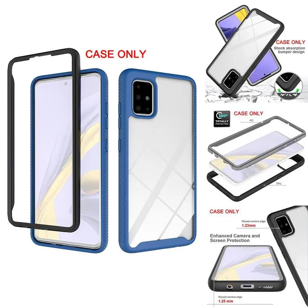 Прочный Прозрачный ударопрочный бампер с встроенным fe подходит для Samsung Phone Mobile